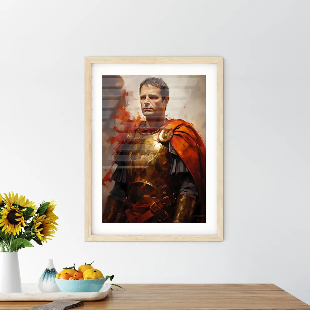 Julius Caesar Roman Ruler General And States Framed Print