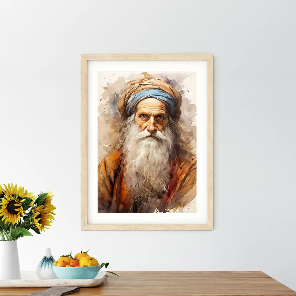 Leonardo Da Vinci Italian Renaissance Polyma Framed Print