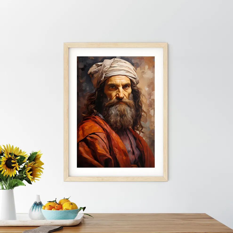 Leonardo Di Ser Piero Da Vinci - A Painting Of A Man With A Turban Default Title