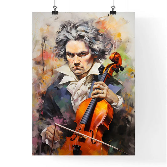 Ludwig Van Beethoven German Composer And Pia Poster