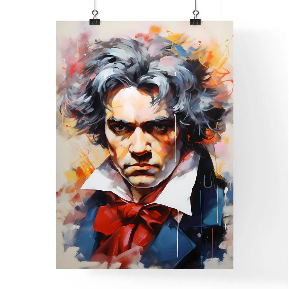 Ludwig Van Beethoven German Composer And Pia Poster