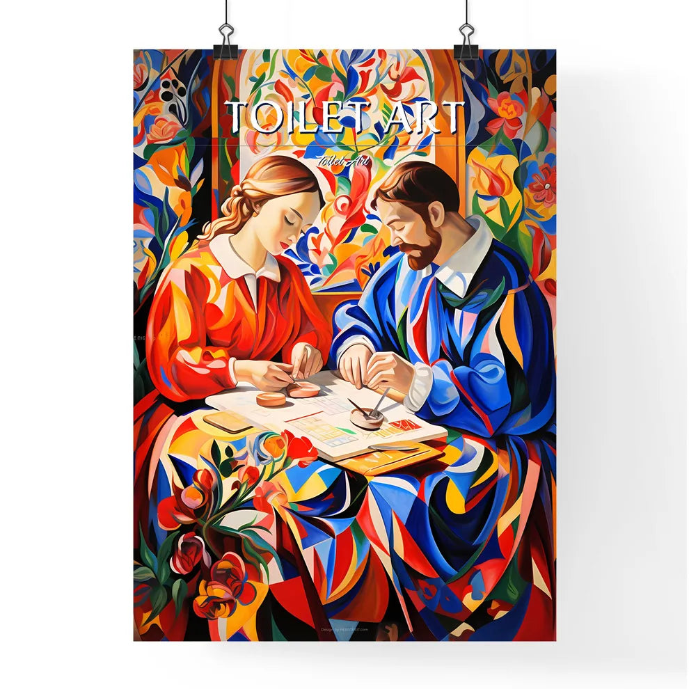 Madonna Is Making Her Toilet - A Painting Of Poster