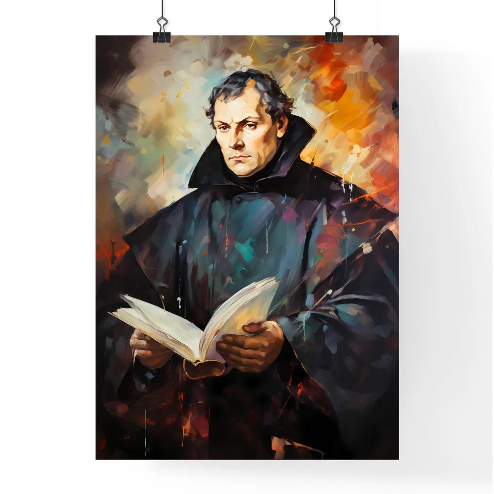 Martin Luther German Theologian - A Painting Poster