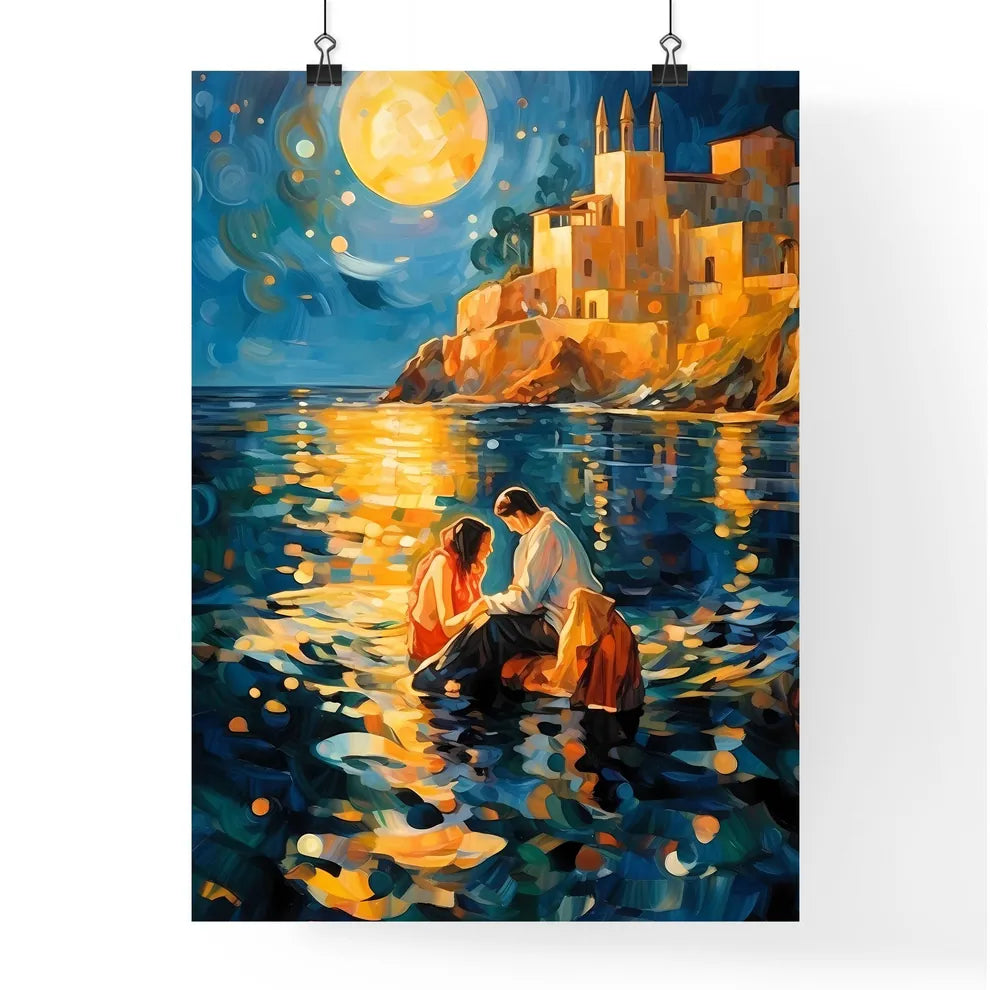 Mediterranean Sea Bath Scene In The Golden 2 Poster