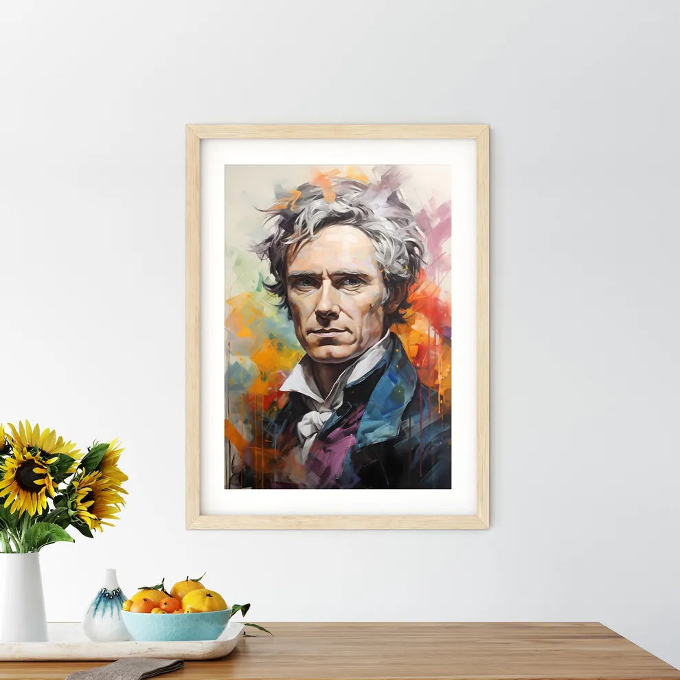 Michael Faraday English Chemist And Physicis Framed Print