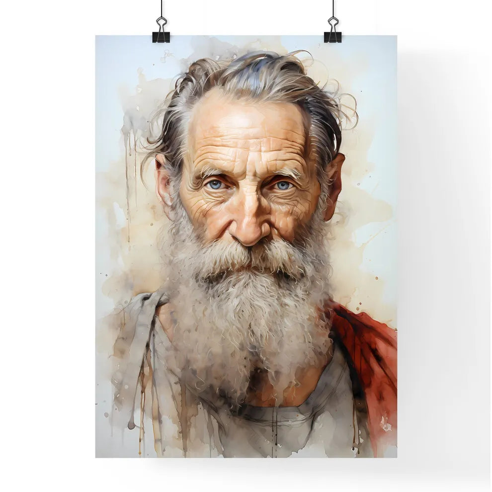 Michelangelo Buonarroti - A Painting Of A Man With A Beard Default Title