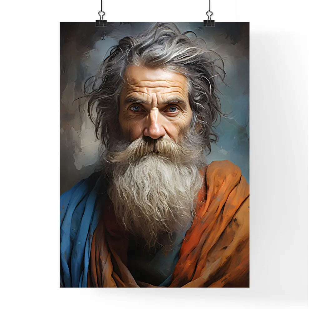 Michelangelo Italian Sculptor And Painter - A Man With Long Gray Hair And A Beard Default Title