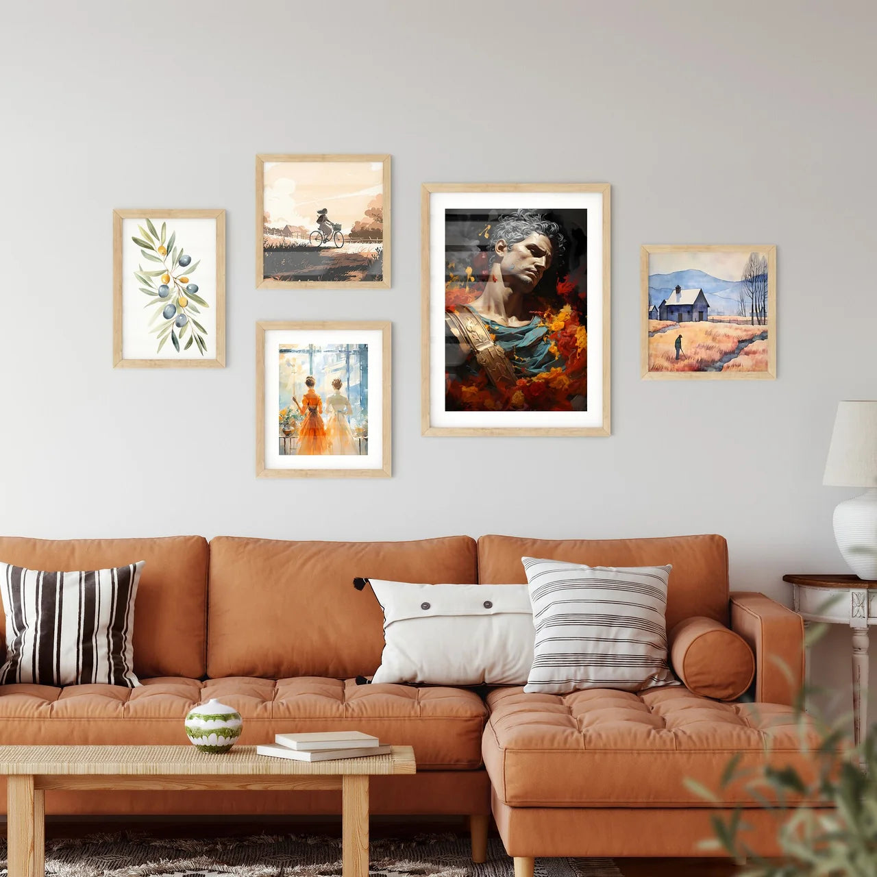 Nero Kills Kleopatra - A Statue Of  Wall Art