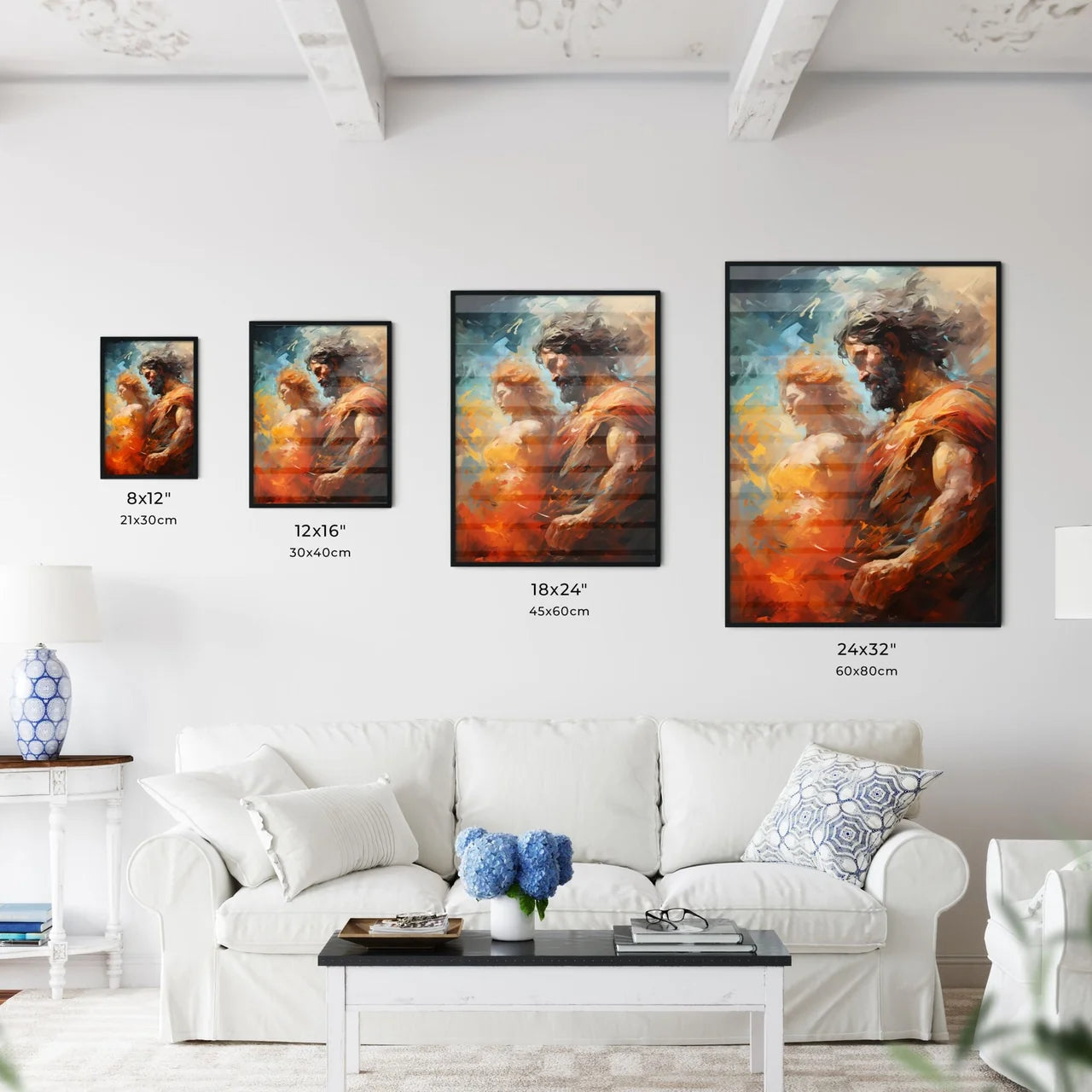 Odysseus Defeated The Minotaur - A Painting  - Kitchen Hangings