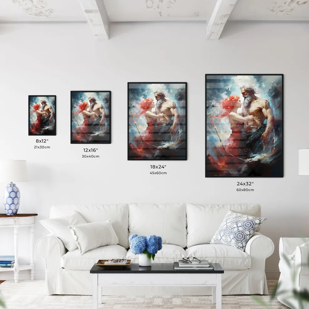 Odysseus In War With Poseidon - A Painting O - Kitchen Hangings