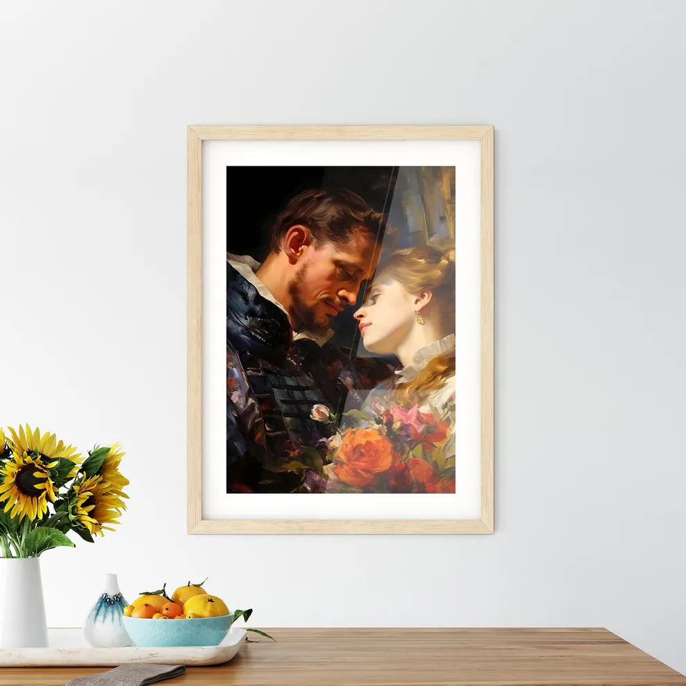 Peter Paul Rubens Is Talking With A Model -  Framed Print