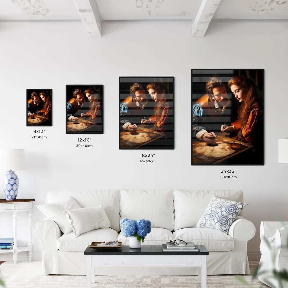 Peter Paul Rubens Is Talking With A Model -  - Kitchen Hangings