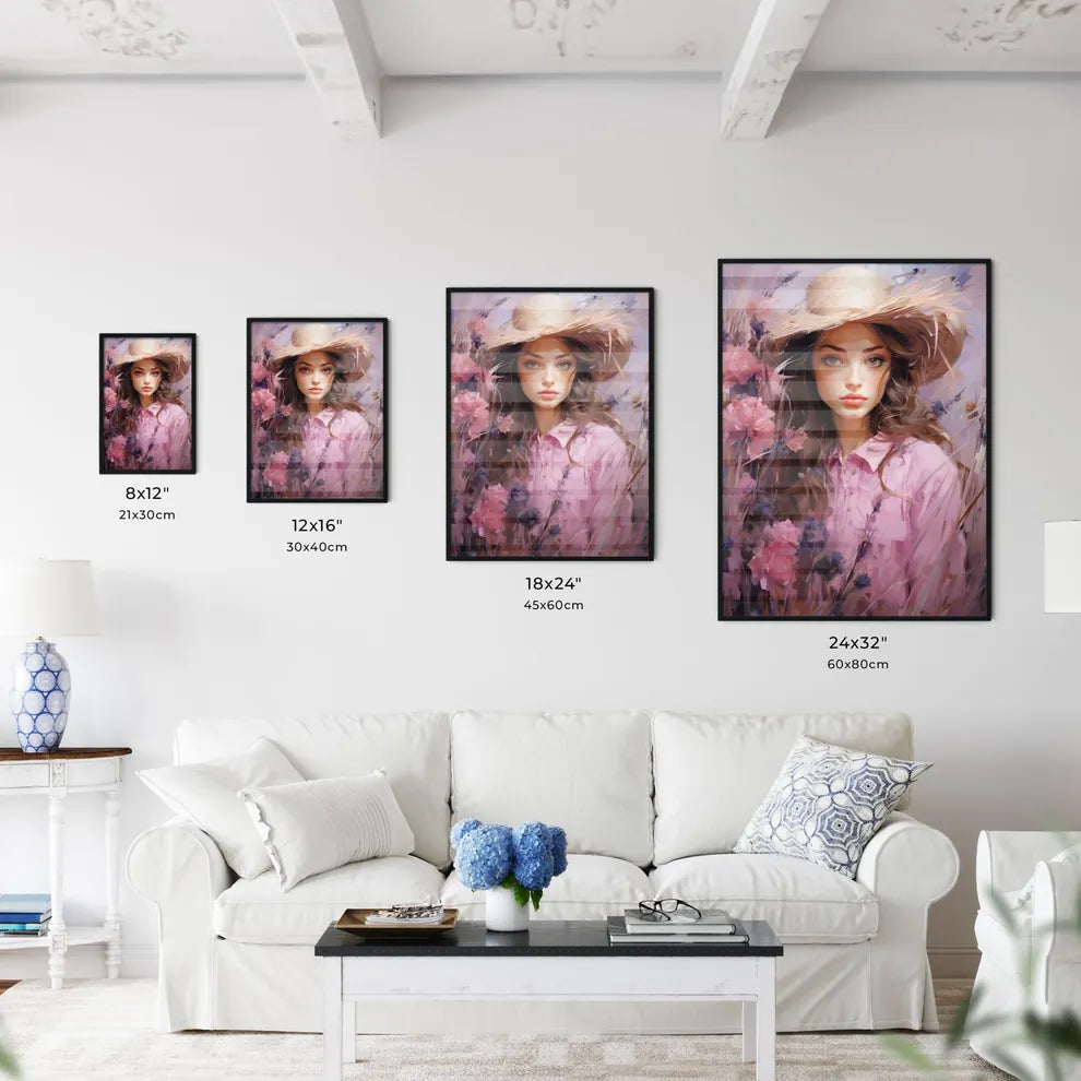 Pink Lavender In Autumn - A Woman In A - Kitchen Hangings