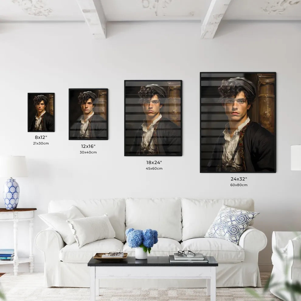 Raffaello Sanzio Da Urbino Italian Painter And Architect - A Man With A Black Hat Default Title