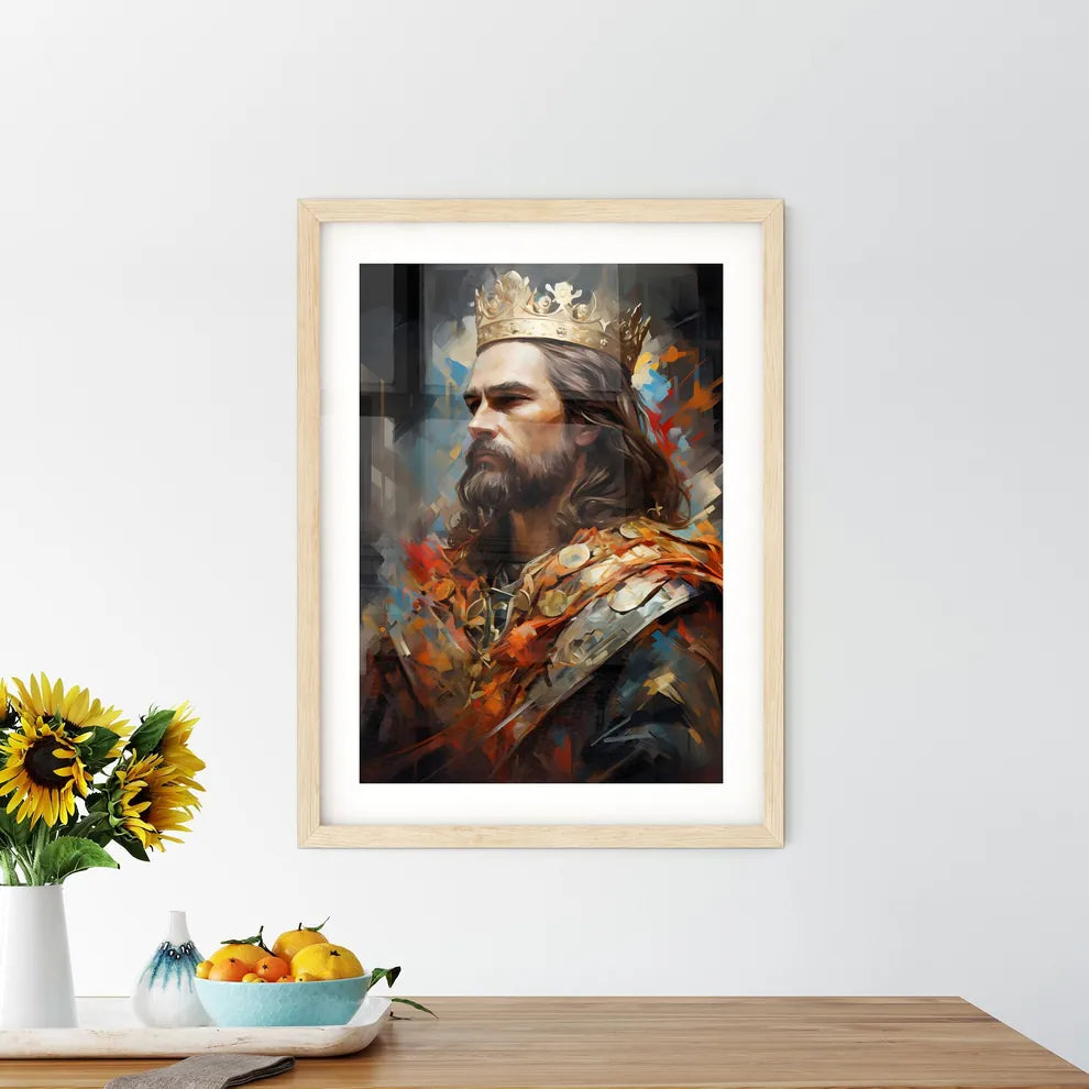 Richard I English King Known As The Lionhear Framed Print