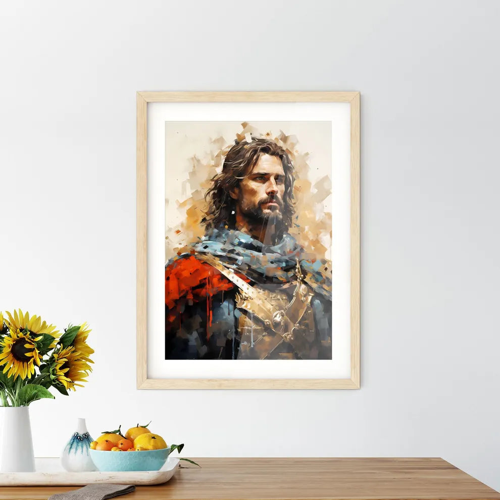 Richard I English King Known As The Lionhear Framed Print