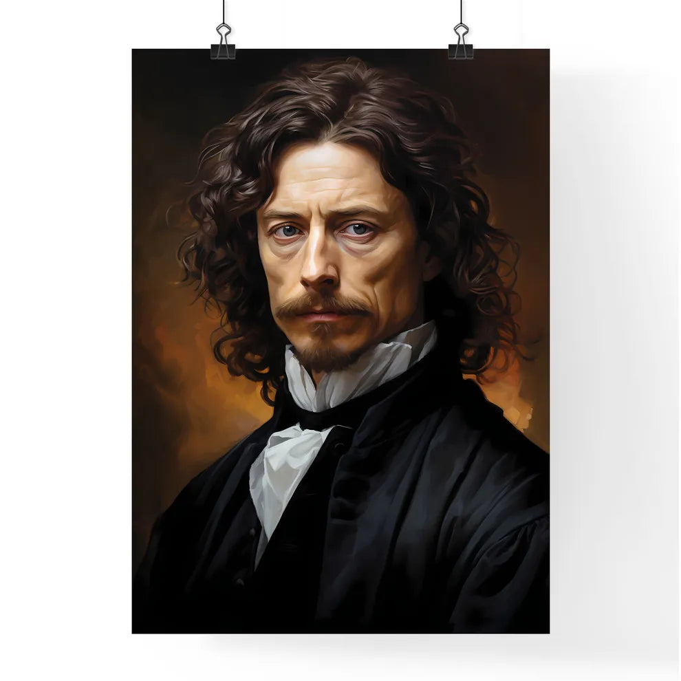 Robert Boyle Irish Natural Philosopher - A Man With Long Curly Hair And A Black Shirt Default Title