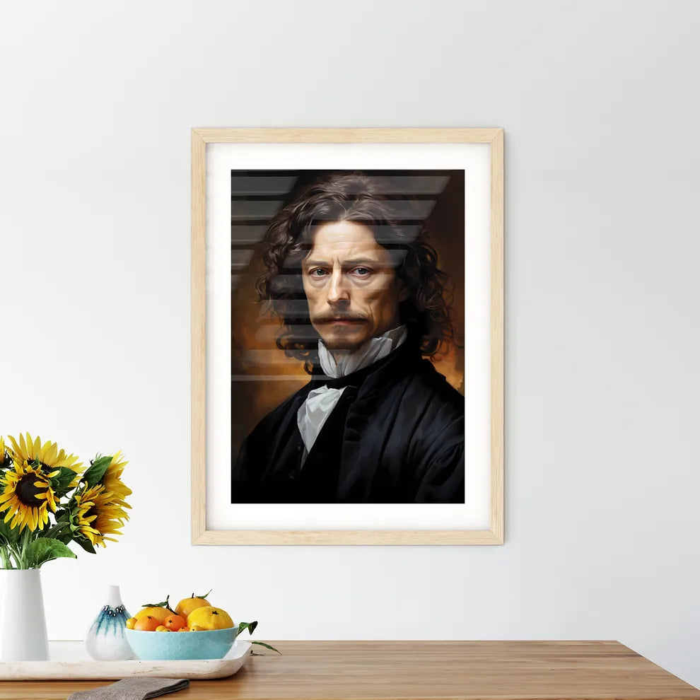 Robert Boyle Irish Natural Philosopher - A Man With Long Curly Hair And A Black Shirt Default Title