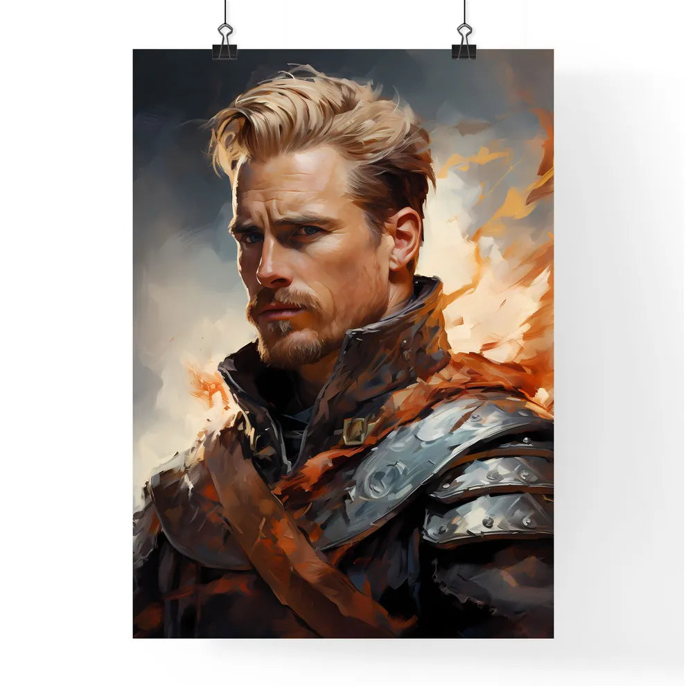 Sir Peter Paul Rubens - A Man In Armor With Fire Behind Him Default Title