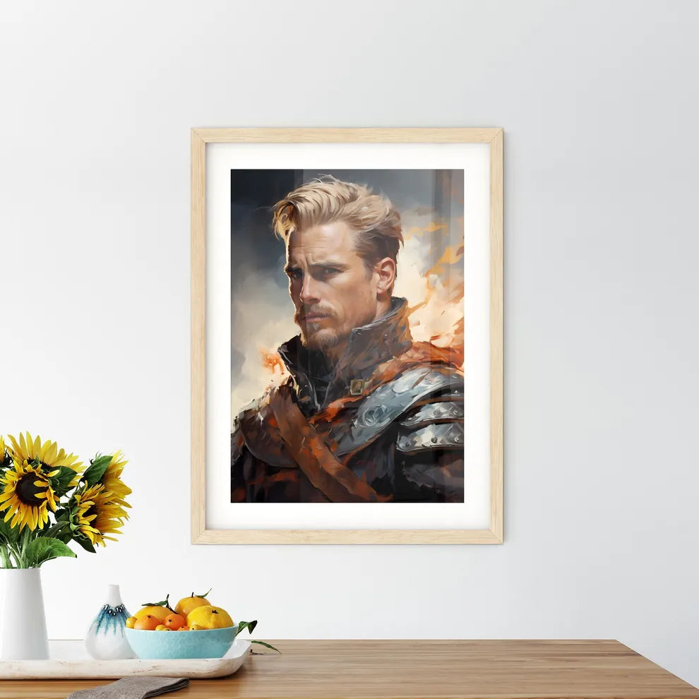 Sir Peter Paul Rubens - A Man In Armor With Fire Behind Him Default Title