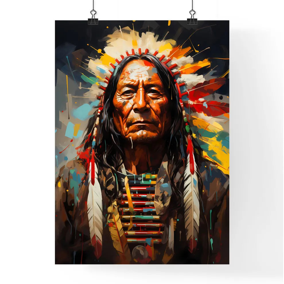 Sitting Bull Native American Leader - A Man  Poster