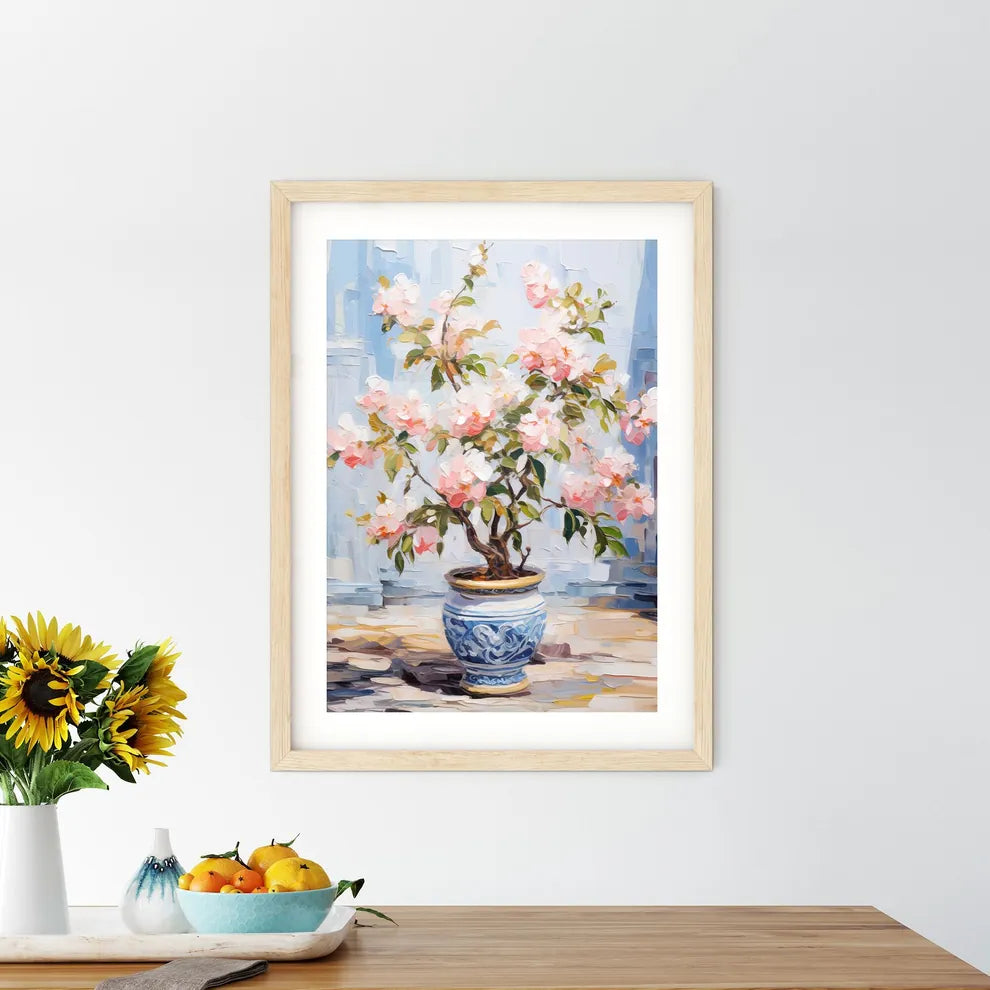 Small Tree In Garden Center - A Painting O Framed Print