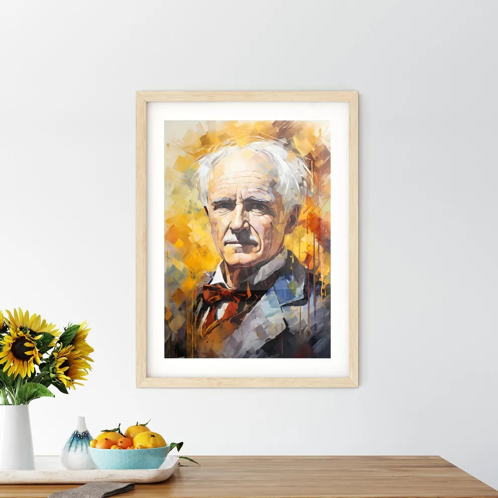 Thomas Edison - A Painting O Framed Print