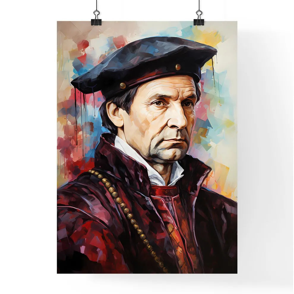 Thomas More Tudor Statesman And Author  Poster