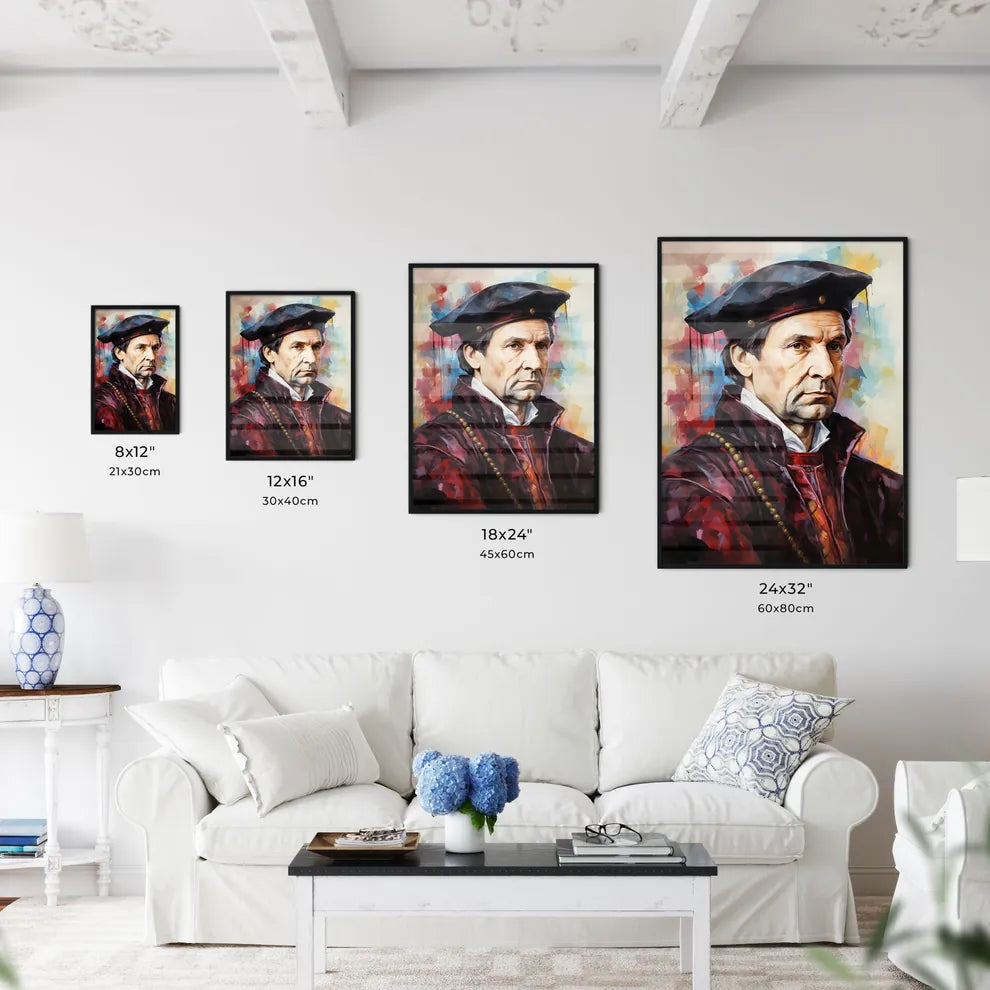 Thomas More Tudor Statesman And Author  Size Chart