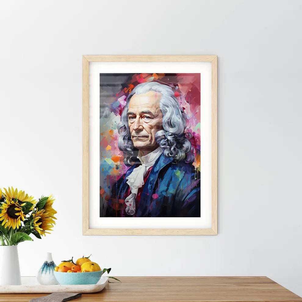 Voltaire French Enlightenment Writer Philoso Framed Print
