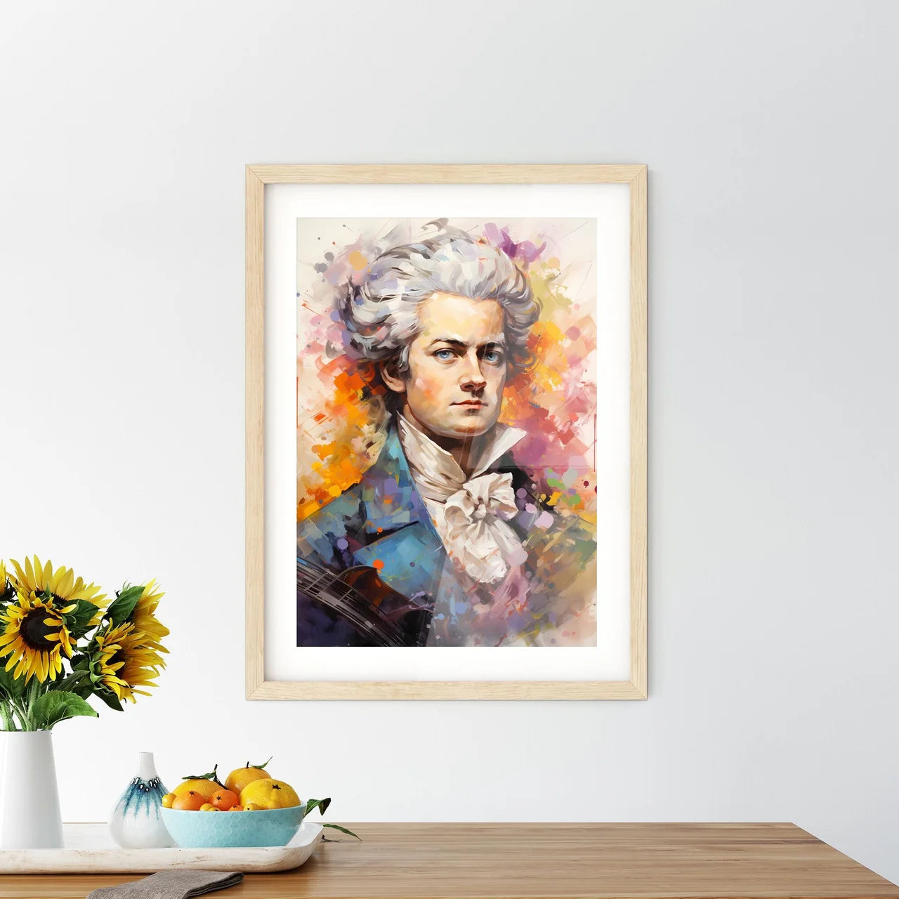 Wolfgang Amadeus Mozart - A Painting O Framed Print