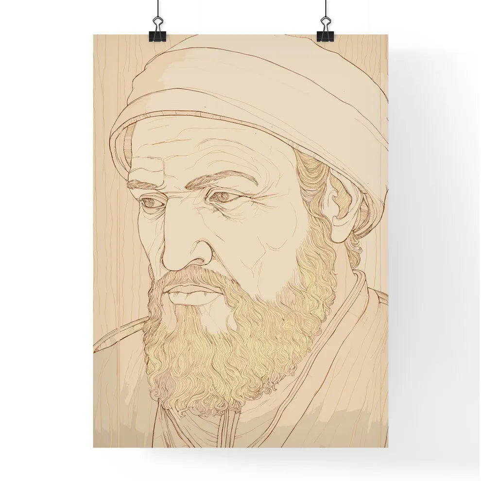 Portrait Of Albrecht Dürer - A Drawing Of Poster