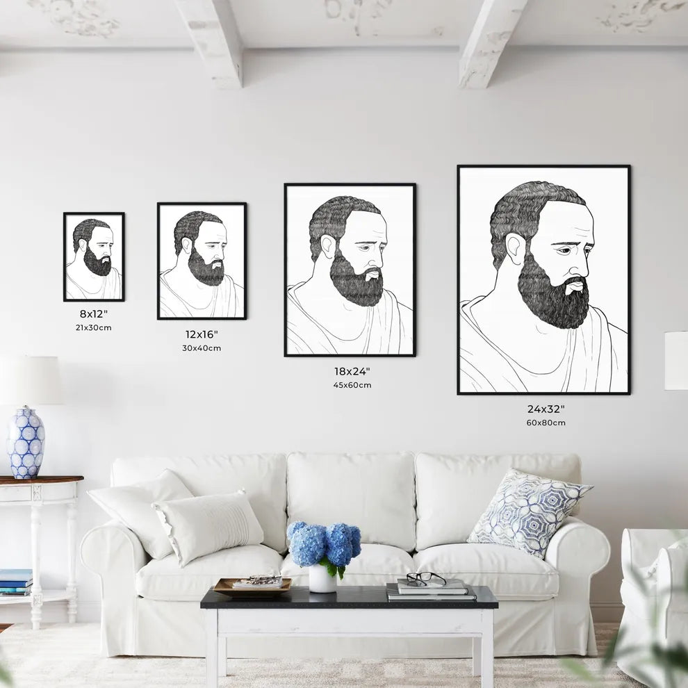 Portrait Of Aristoteles  Size Chart