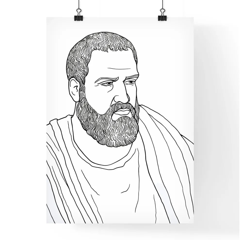 Portrait Of Aristoteles  Poster