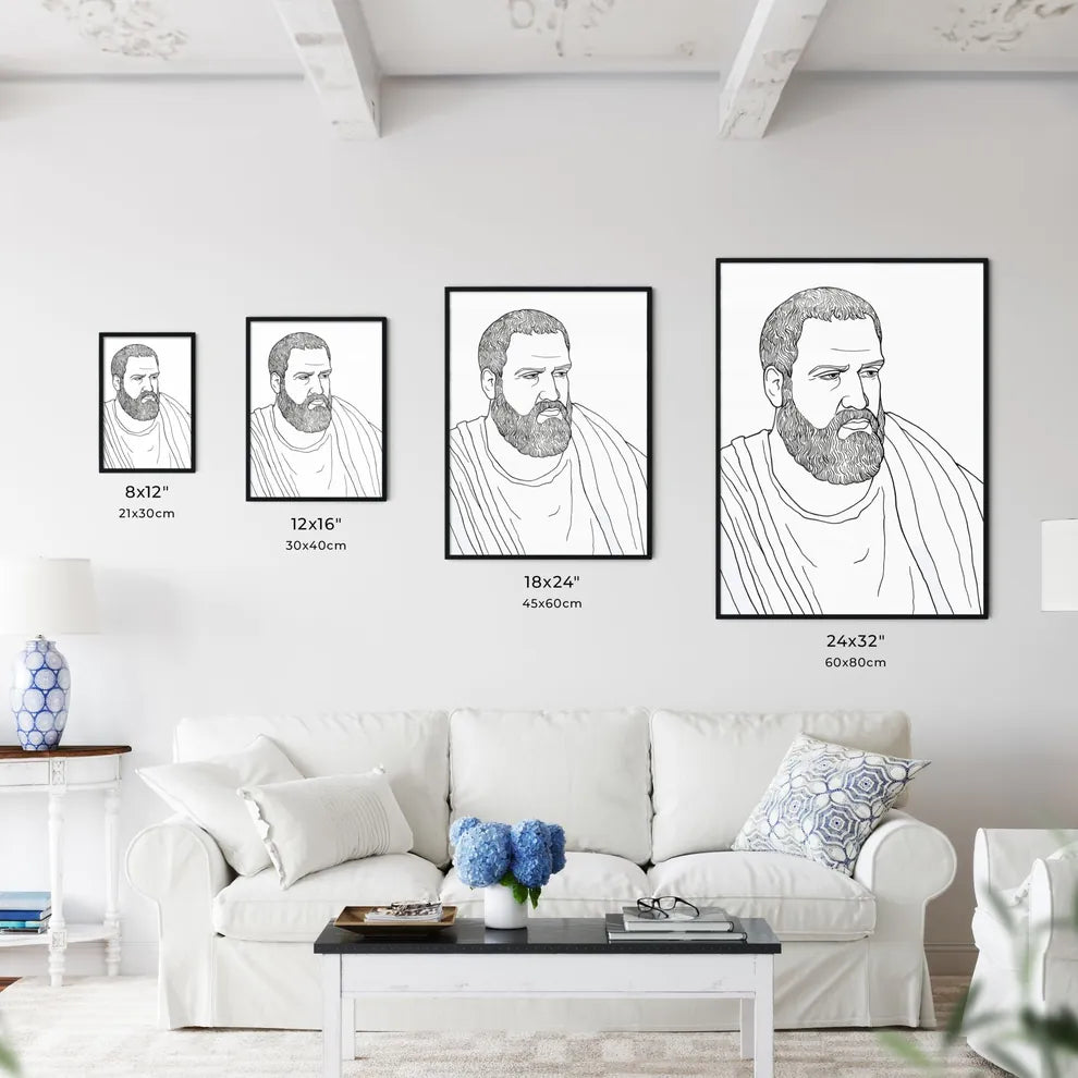 Portrait Of Aristoteles  Size Chart