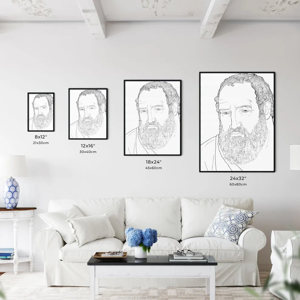 Portrait Of Aristoteles  Size Chart