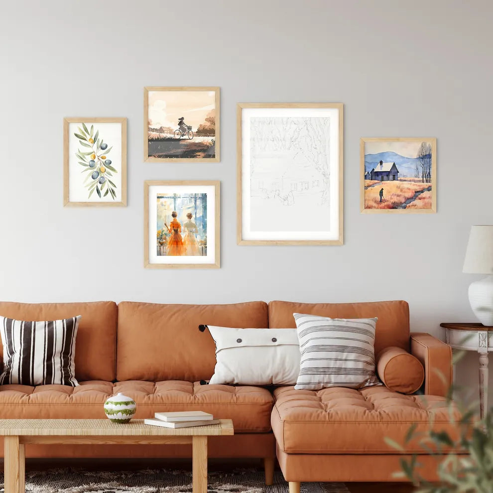 Two Little Humas In Front Of A Little House - A Drawing Of A House And A Group Of People Interior Design