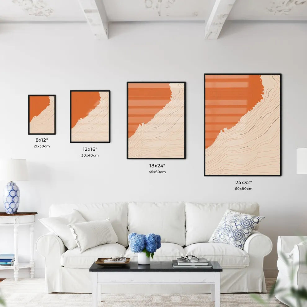 Abstract Art Poster - A Map Of A M - Kitchen Hangings