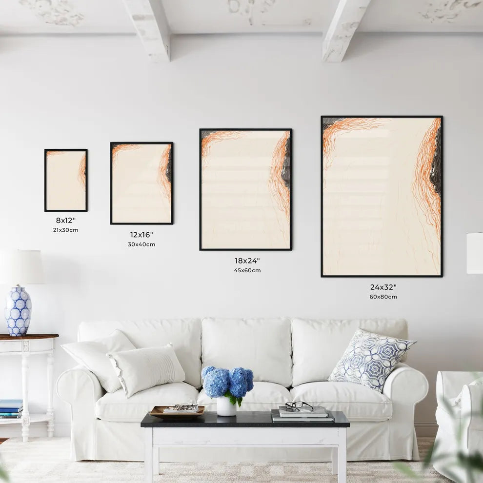 Abstract Art Poster - A White And  - Kitchen Hangings