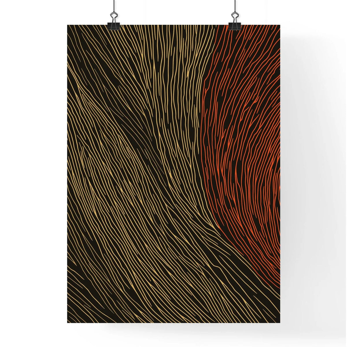 Abstract Art Poster - A Yellow And Poster