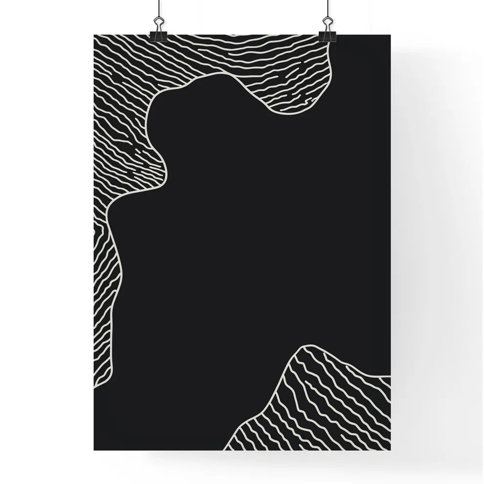 Abstract Forms - A Black And  Poster