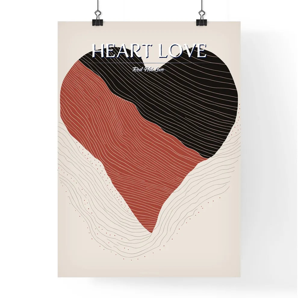 America Love - Heart Shape - A Heart Sh Poster