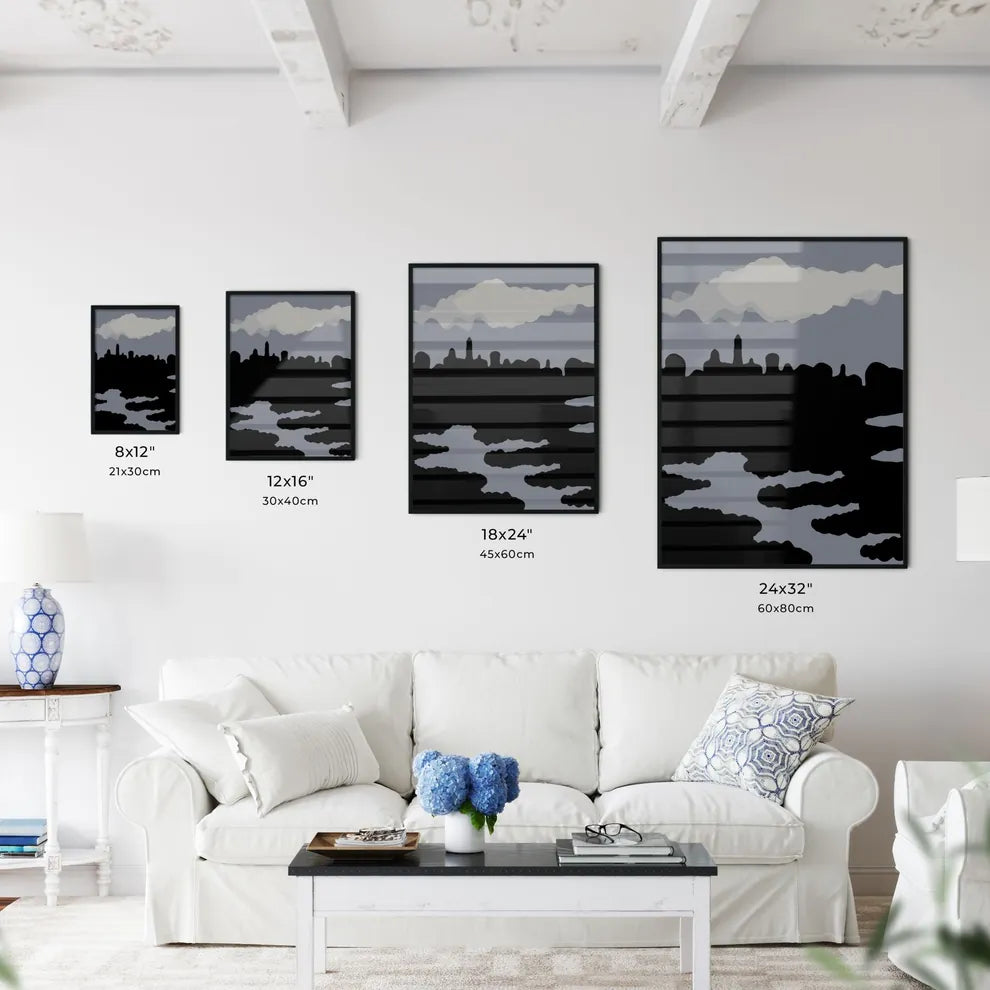 Amsterdam City Scene - A Silhouette - Kitchen Hangings
