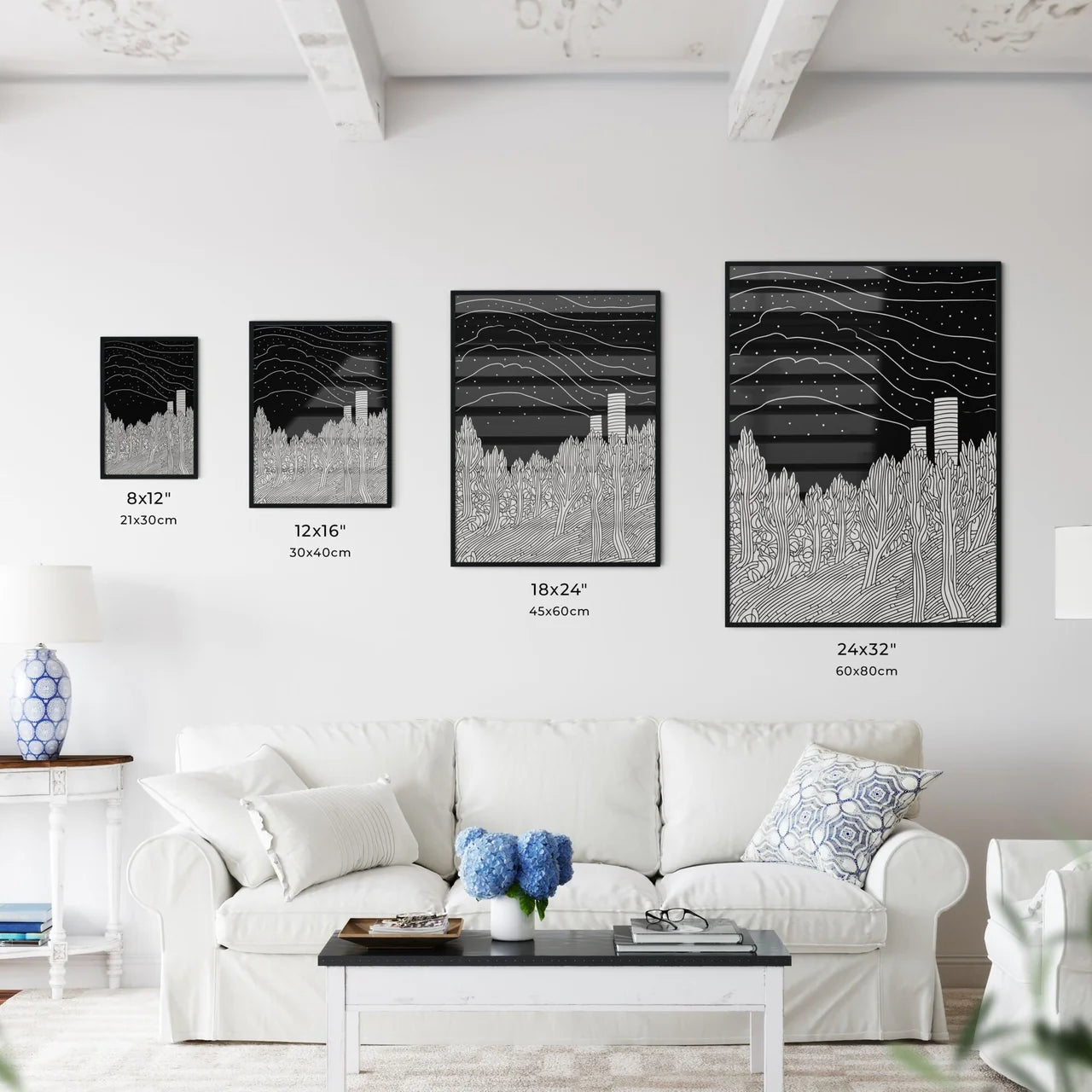 Berlin Skyline - A Drawing Of - Kitchen Hangings
