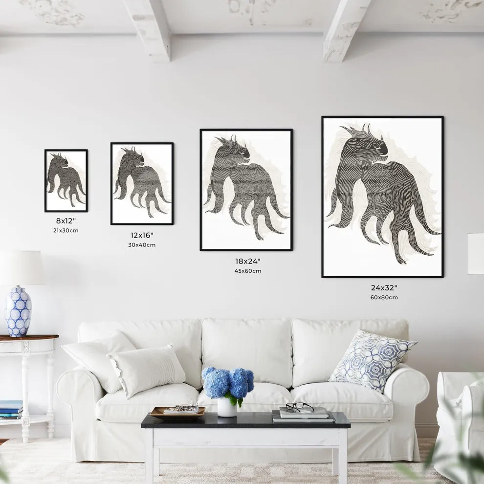 Black Pants Poster  Size Chart