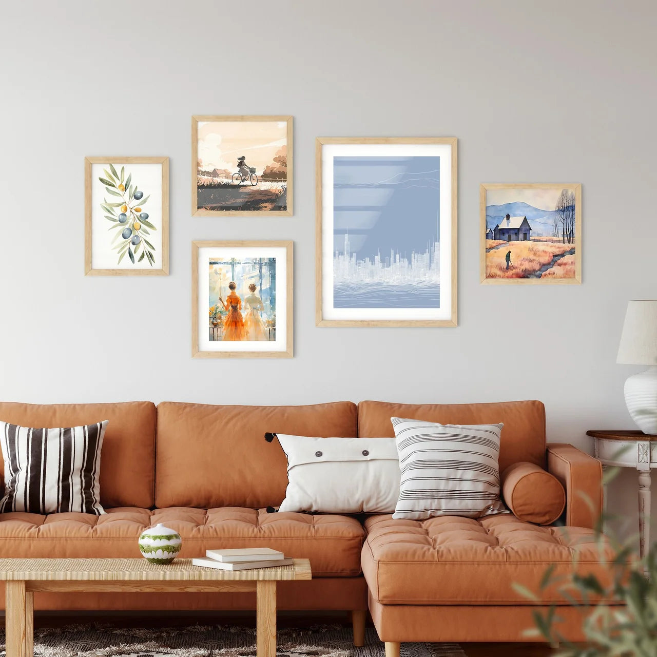 Boston Skyline - A White Cityscape With Blue Sky Interior Design