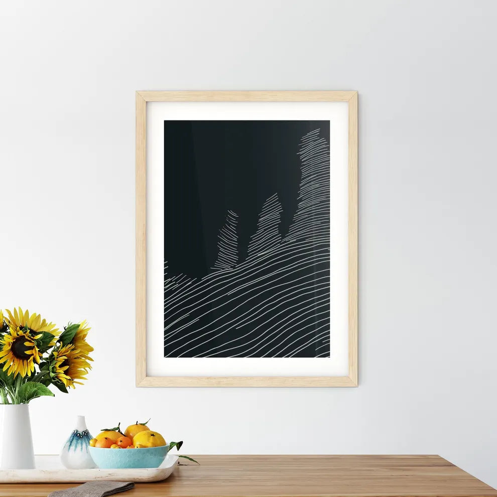 Boston Skyline - A Black And  Framed Print