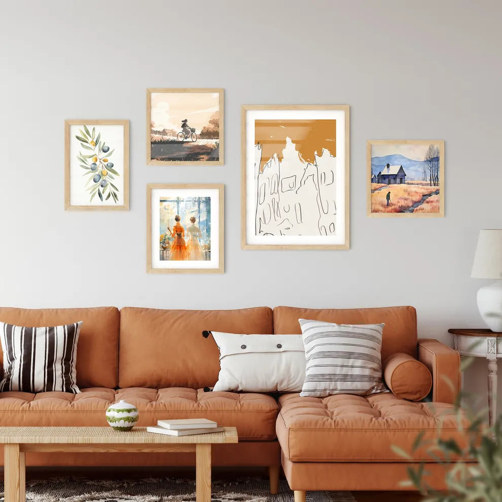 City Life In Amsterdam - A Drawing Of Wall Art