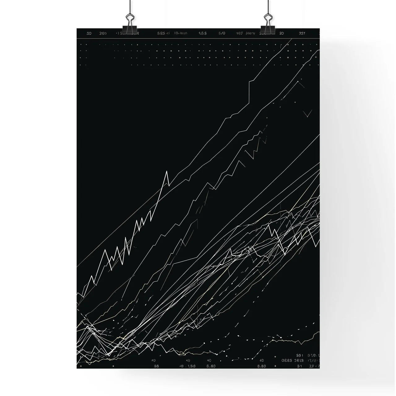 Financial Charts Poster - A Graph Of L Poster