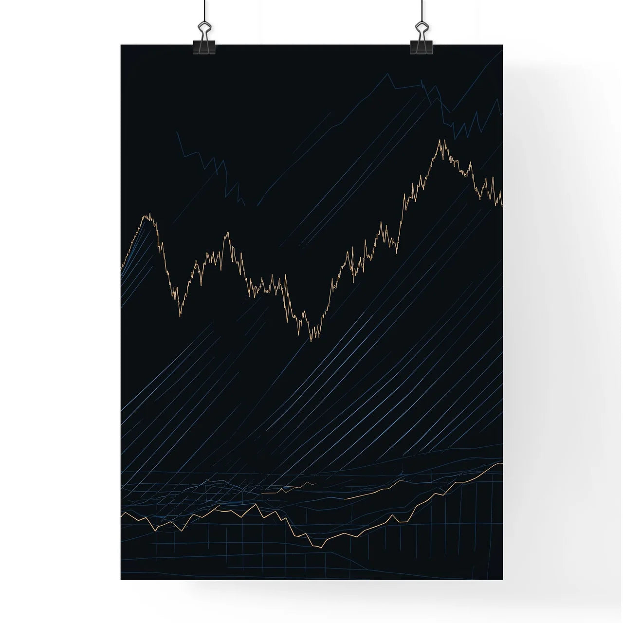 Financial Charts Poster - A Graph Of S Poster